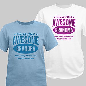 Worlds Most Awesome Personalized T-Shirt
