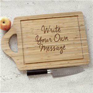 Write Your Own Personalized Bamboo Carving Board