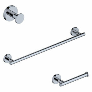 Ws Bath Collections Norm Wsbc 268690A Norm 3 Piece Bathroom, Chrome