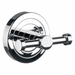 Ws Bath Collections Polo 0775.02 Polo Double Robe Hook, Chrome