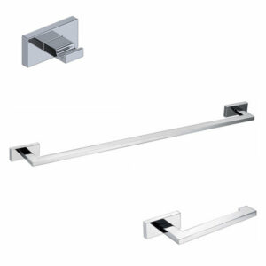 Ws Bath Collections Riva Wsbc 235890A Riva 3 Piece Bathroom, Chrome