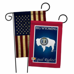 Wyoming Americana States Garden Flags Pack