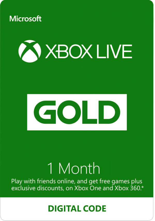 Xbox Live 1-Month Gold Membership (Digital Code)
