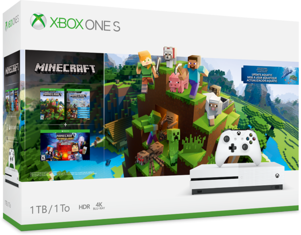 Xbox One S 1TB Console - Minecraft Bundle