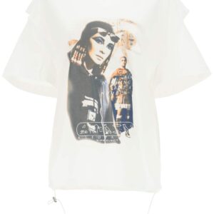 Y PROJECT CONVERTIBLE PRINTED T-SHIRT XS White Cotton