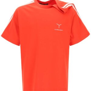Y PROJECT T-SHIRT WITH ASYMMETRICAL SHOULDER S Red, White Cotton
