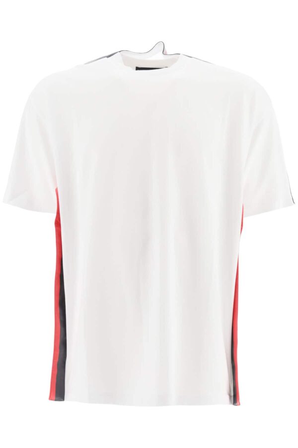 Y PROJECT T-SHIRT WITH TWO-TONE BANDS S White, Red, Black Cotton