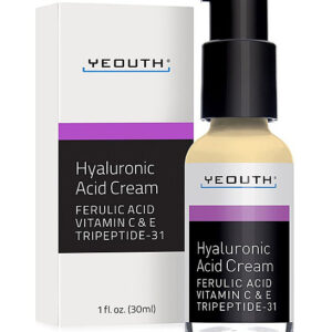 YEOUTH Women's Skin Creams - Hyaluronic Acid Cream with Ferulic Acid, Vitamin C & Tri-peptide 31