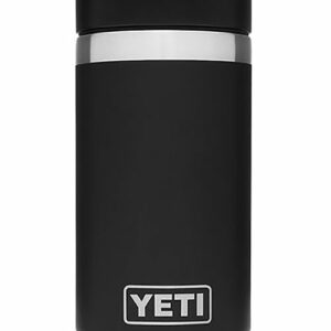 YETI Black Rambler 12 Oz Bottle With HotShot Cap