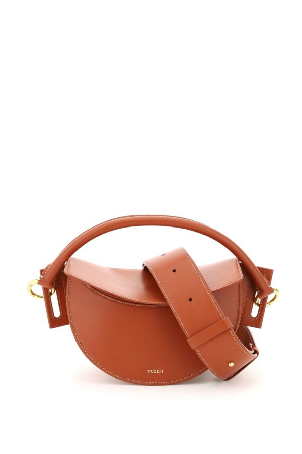 YUZEFI DIP LEATHER BAG OS Brown, Orange Leather