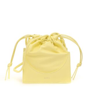 YUZEFI POUCHY MINI BAG OS Yellow Leather
