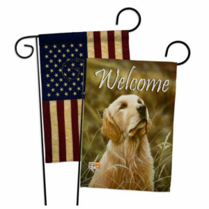 Yellow Lab Nature Pets Garden Flags Pack