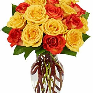 Yellow & Orange Rose Bouquet - Regular