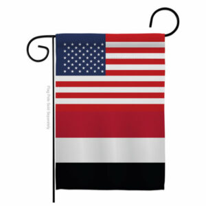 Yemen US Friendship of the World Nationality Garden Flag