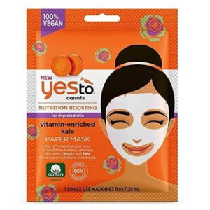 Yes To - Yes To Carrots: Vitamin-Enriched Kale Paper Mask (Single Pack) 1 Single Use Mask (0.67fl oz / 20ml)