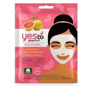 Yes To - Yes To Grapefruit: Vitamin C Glow-Boosting Paper Mask (Single Pack) 1 Single Use Mask (0.67fl oz / 20ml)