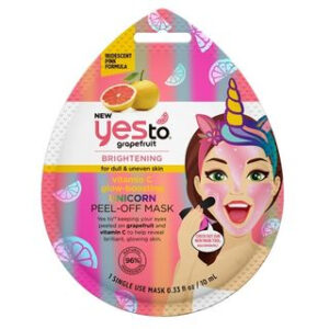 Yes To - Yes To Grapefruit: Vitamin C Glow Boosting Unicorn Peel-Off Mask (Single Use) 1 Single Use Mask (0.33 fl oz / 10ml)