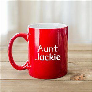 You Are Loved Two-Sided Personalized Aunt Two-Toned Coffee Mug
