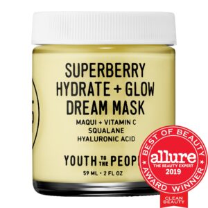 Youth To The People Superberry Hydrate + Glow Dream Mask with Vitamin C 2 oz/ 59 mL
