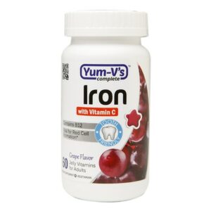 Yum-V's Complete Iron with Vitamin C Adult Jellies Grape - 60.0 ea