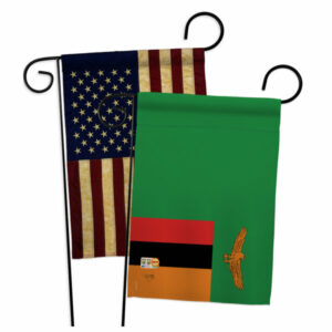Zambia Flags of the World Nationality Garden Flags Pack