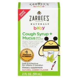 ZarBee's Naturals Baby Cough Syrup + Mucus Cherry - 2.0 fl oz