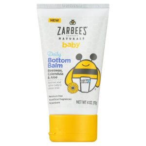 ZarBee's Naturals Baby Daily Bottom Balm with Beeswax, Calendula & Aloe Fragrance-Free - 4.0 OZ