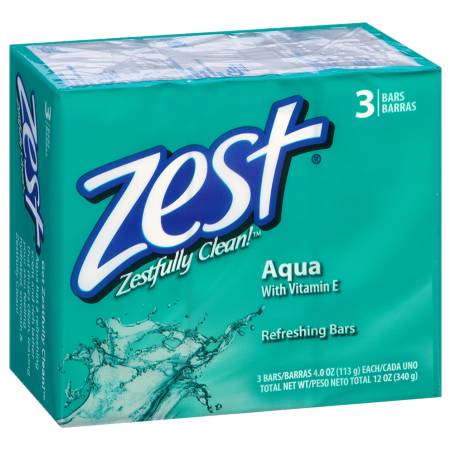 Zest Bath Bars Aqua - 3.0 ea