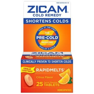 Zicam Cold Remedy Citrus RapidMelts Citrus - 25.0 ea