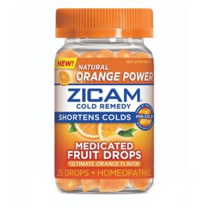 Zicam Cold Remedy Medicated Fruit Drops Orange - 25.0 ea