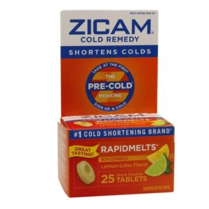 Zicam Cold Remedy RapidMelts Quick Dissolve Tablets with Echinacea Lemon-Lime - 25.0 ea