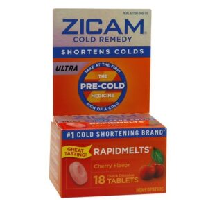Zicam Ultra Cold Remedy RapidMelts Quick Dissolve Tablets Cherry - 18.0 ea