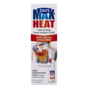 Zim's Max Heat Pain Relief Topical Analgesic Liquid for Stiff Muscles and Joints - 2.7 FL OZ