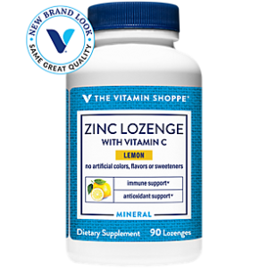 Zinc Lozenge with Vitamin C - Immune Support - Lemon (90 Lozenges)