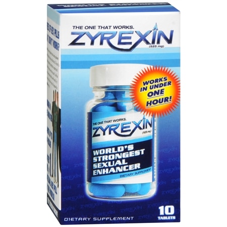 Zyrexin Sexual Enhancer Dietary Supplement Tablets - 10.0 ea