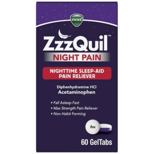 ZzzQuil Nighttime Pain Relief Sleep Aid GelTabs - 60.0 ea