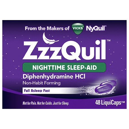ZzzQuil Nighttime Sleep-Aid LiquiCaps - 48.0 ea