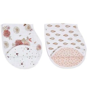 aden + anais dahlias 2-pack classic burpy bibs