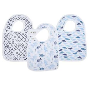 aden + anais gone fishing 3-pack classic snap bibs