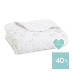 aden + anais metallic silver deco dandelion classic dream blanket