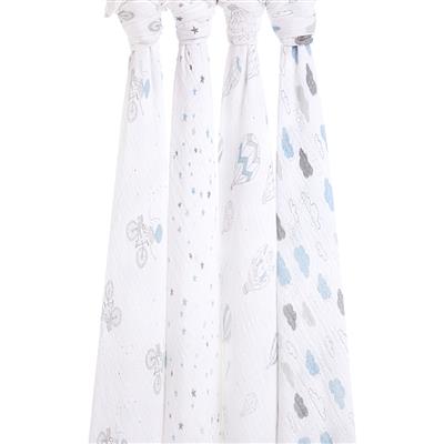 aden + anais night sky reverie 4-pack classic swaddles