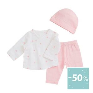 aden + anais rose water dot newborn set