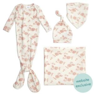 aden + anais rosettes 0-3 months snuggle knit newborn gift set