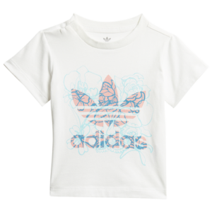 adidas Girls adidas AOP Floral T-Shirt - Girls' Toddler White/Multi Size 2T