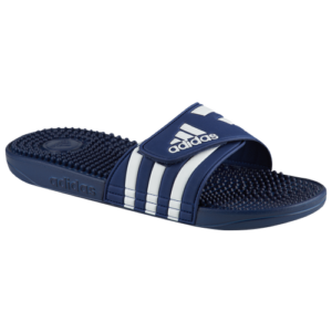 adidas Mens adidas Adissage Slide - Mens Shoes Dark Blue/White Size 06.0