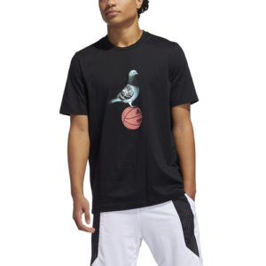 adidas Mens adidas NYC Pigeon T-Shirt - Mens Black Size S