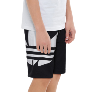 adidas Originals Boys adidas Originals Adicolor Big Trefoil Shorts - Boys' Grade School Black/White Size L