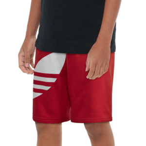 adidas Originals Boys adidas Originals Adicolor Big Trefoil Shorts - Boys' Grade School Lush Red/White Size XL