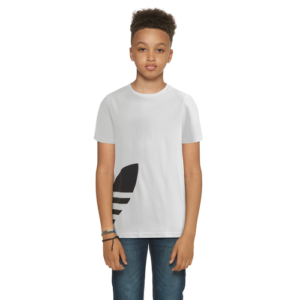 adidas Originals Boys adidas Originals Adicolor Big Trefoil T-Shirt - Boys' Grade School White/Black Size XL