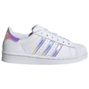 adidas Originals Girls adidas Originals Superstar - Girls' Preschool Shoes White/Iridescent Size 01.0